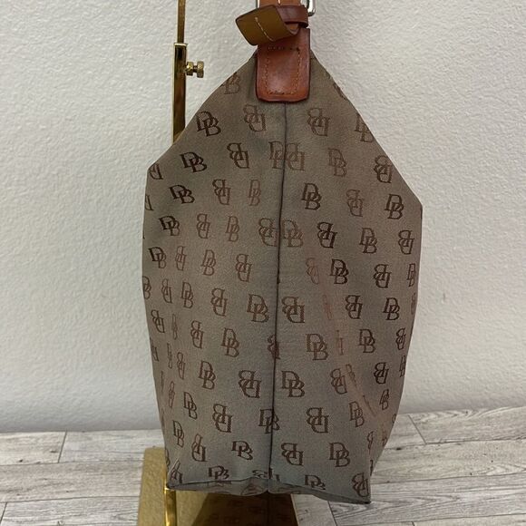 Dooney & Bourke Vintage Canvas and Leather Shoulder Bag - Picture 4 of 15